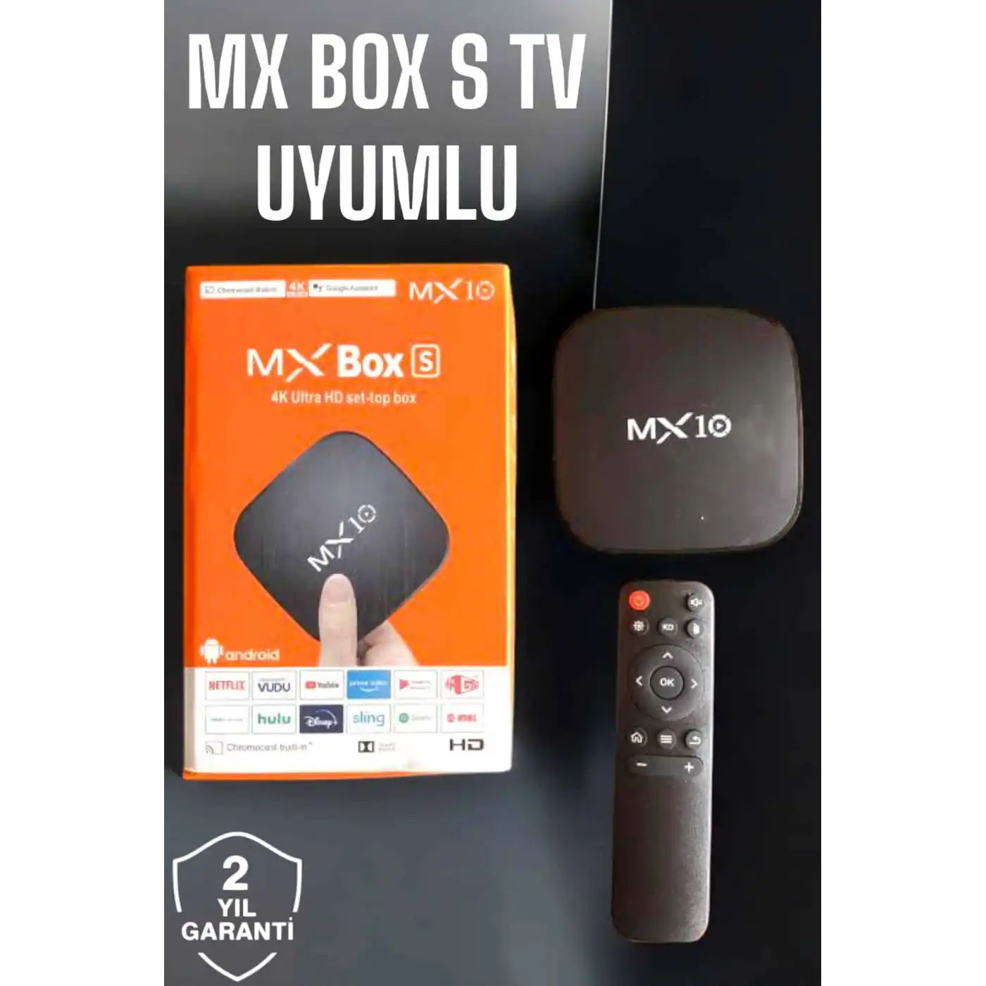 TV Box Android Uyumlu 4 Çekirdekli WİFİ Bağlantılı 4K
