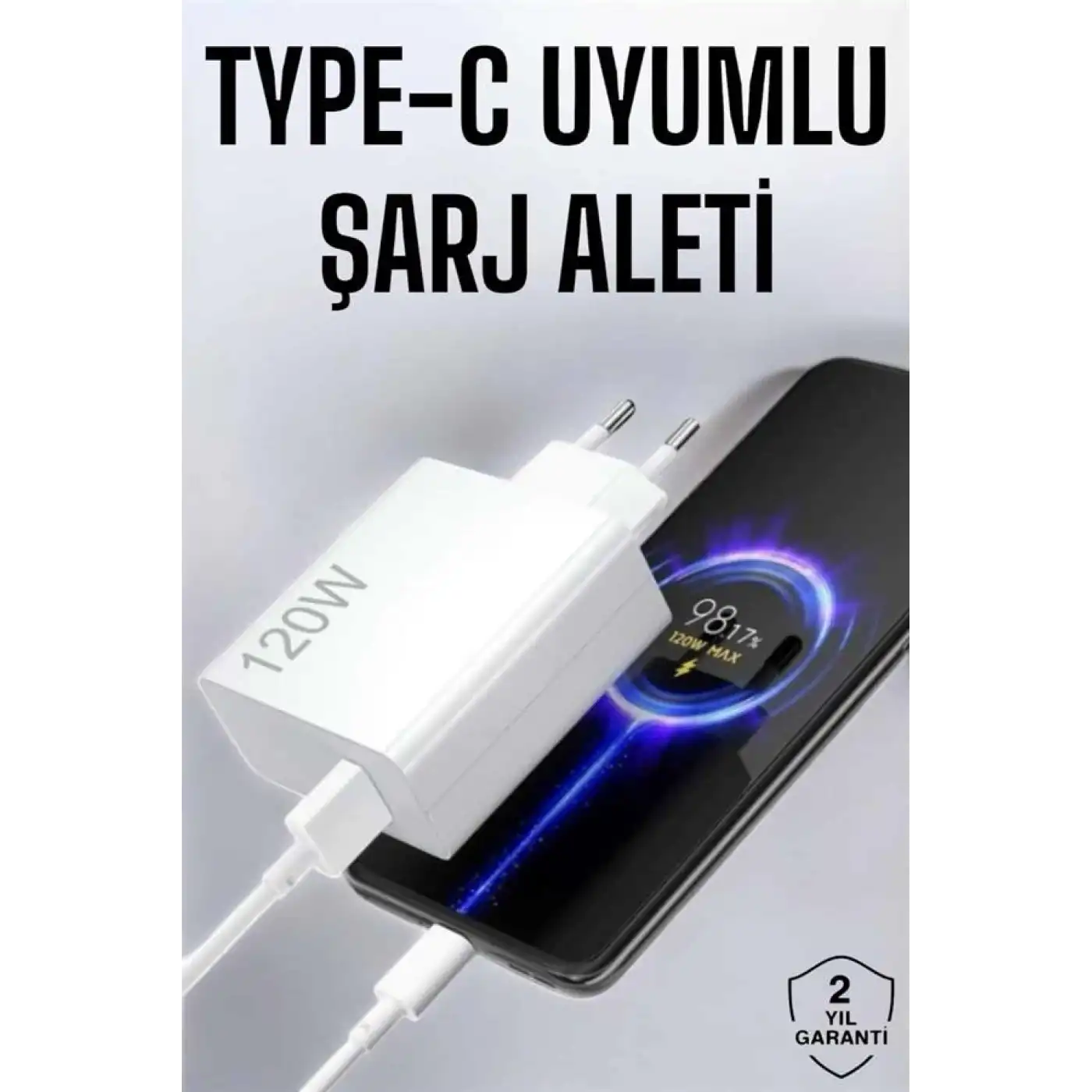 Type-C 120W Şarj Aleti Hızlı Şarj Turbo Yeni Nesil