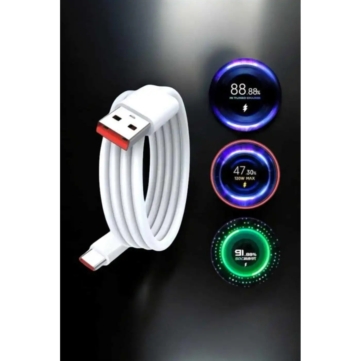 Type-C 120W Şarj Aleti Hızlı Şarj Turbo Yeni Nesil