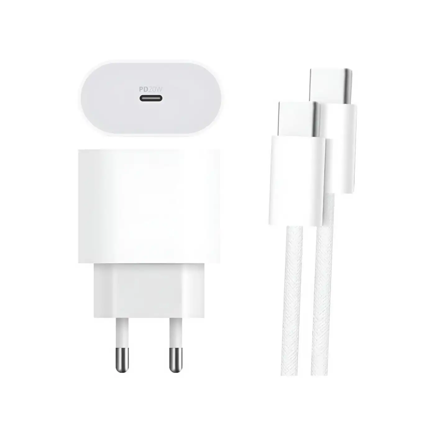 Type-C to C Kablolu 35W Hızlı Şarj Başlığı Set