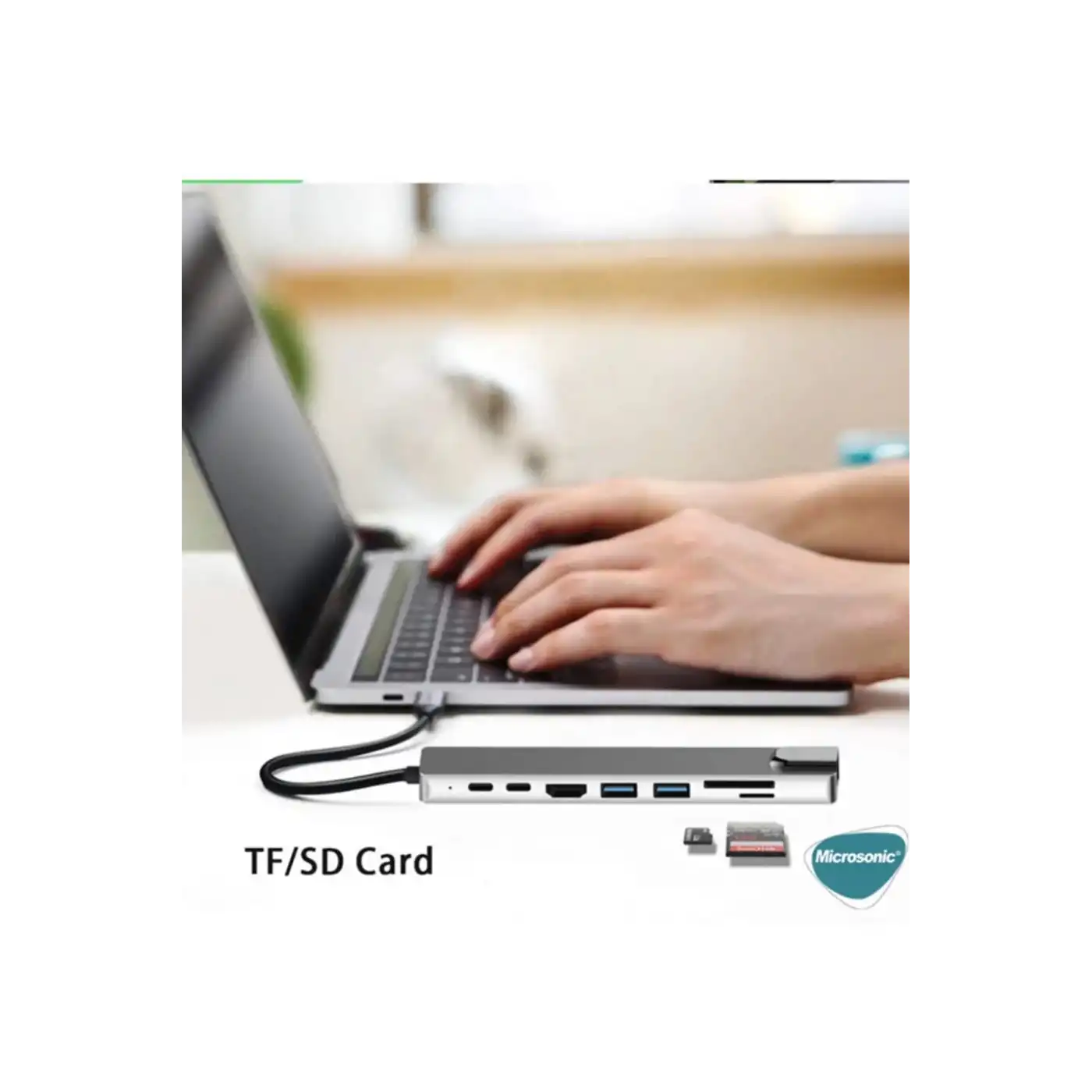 Type-c To Hdtv Multifunction Adapter 8 Port Kablo