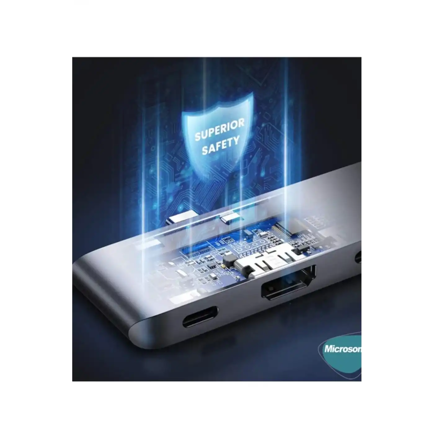 Type-c To Hdtv Multifunction Adapter 8 Port Kablo