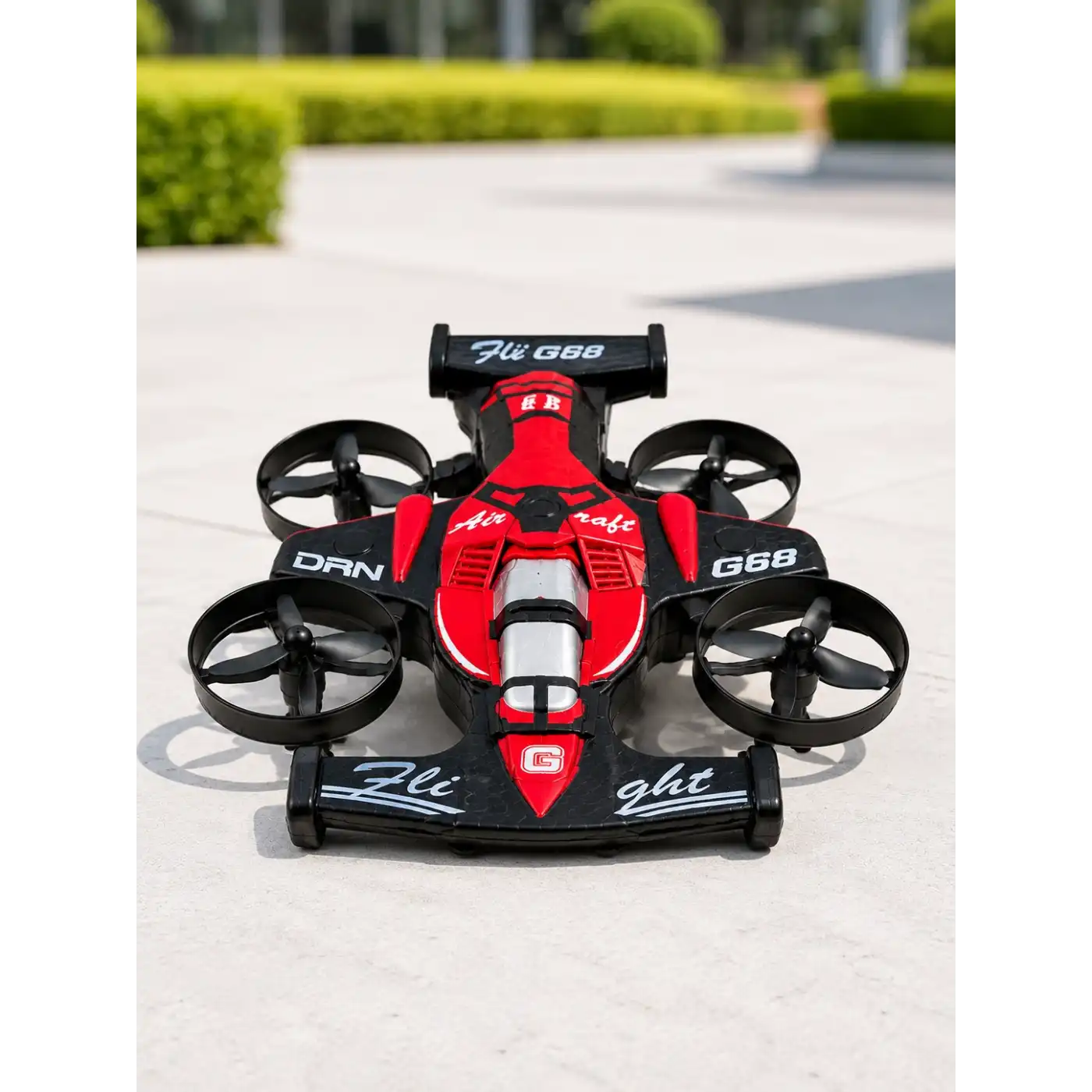 Uçan Araba Drone 4 Korumalı Pervaneli 360° Akrobatik Hareket Uzaktan Kumandalı