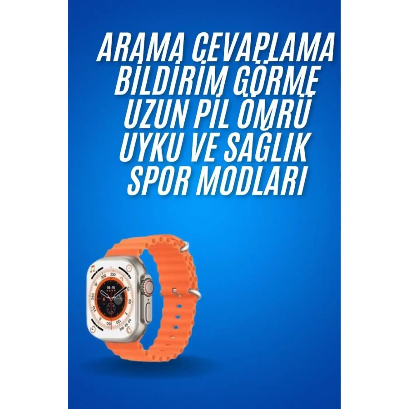 Ultra Akıllı Saat 49 Mm Çift Kordonlu Arama Cevaplama Bluetooth Bağlantılı