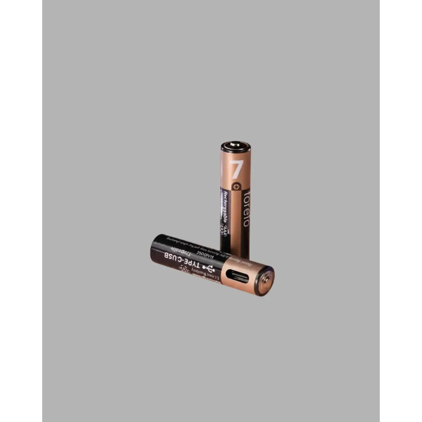 USB Type-C Şarjlı AAA Lityum Pil 1000+ Şarj Döngüsü ile Uzun Ömür