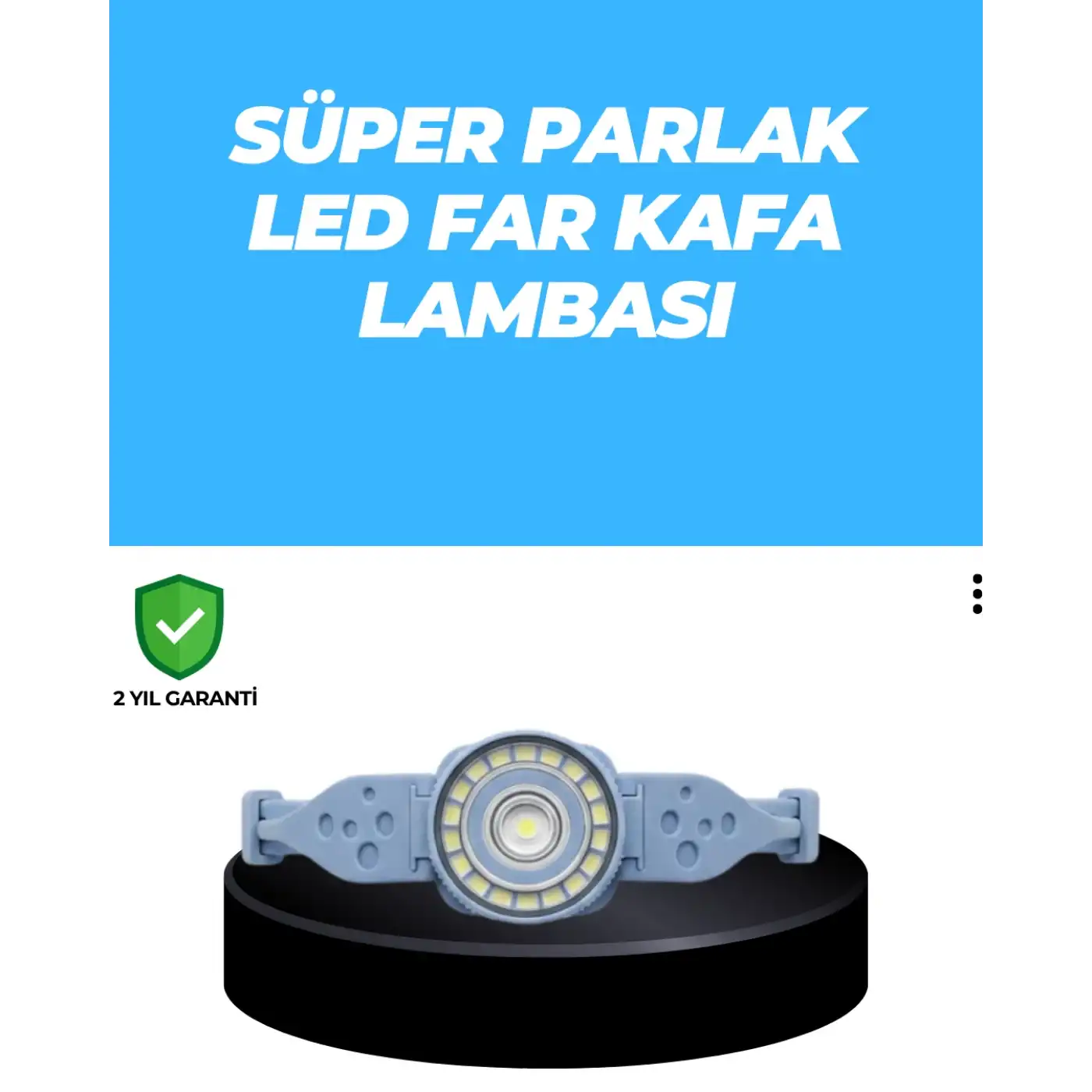 Uzun Pil Ömürlü Kamp ve Dağcılık Kafa Lambası