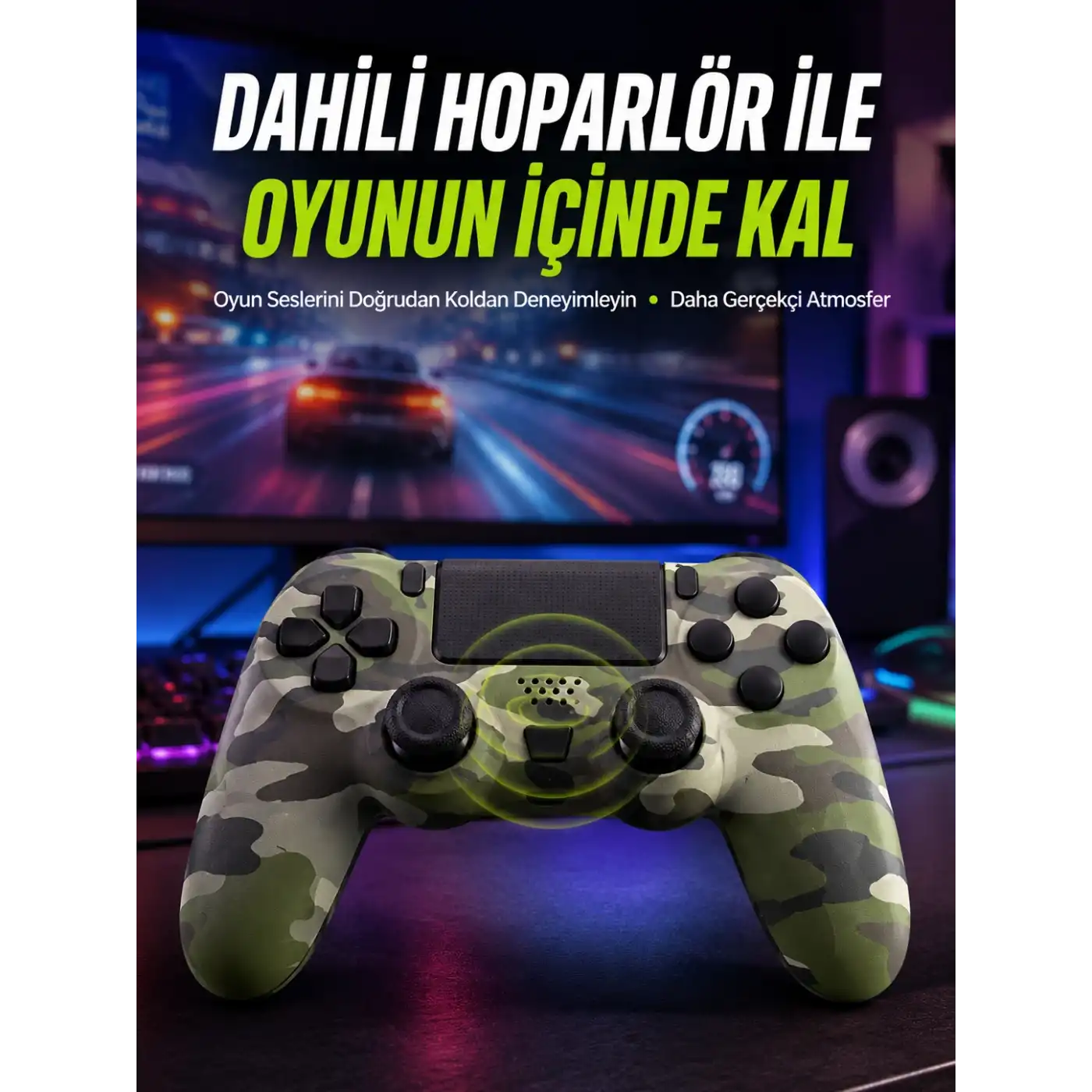 Uzun Pil Ömürlü Oyun Kolu – USB ile Hızlı Şarj Desteği