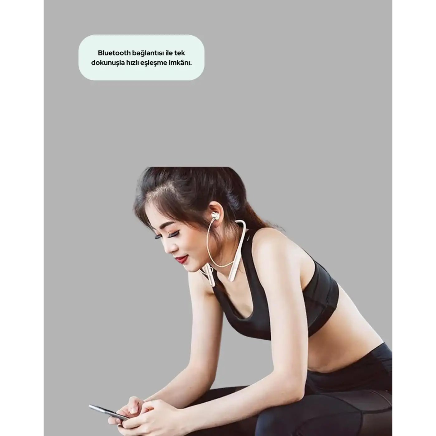 Uzun Süre Dayanıklı Manyetik Başlıklı Bluetooth Kulaklık