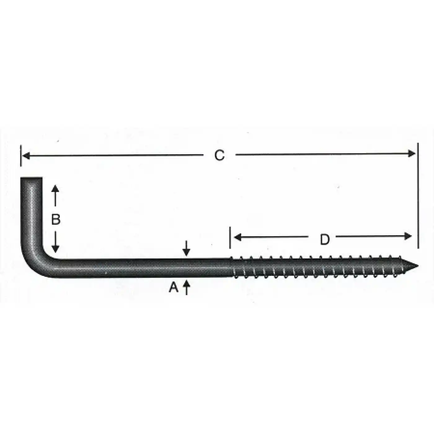 Vidalı Korniş Çivi No:7 - 4x70 - 100 Adet
