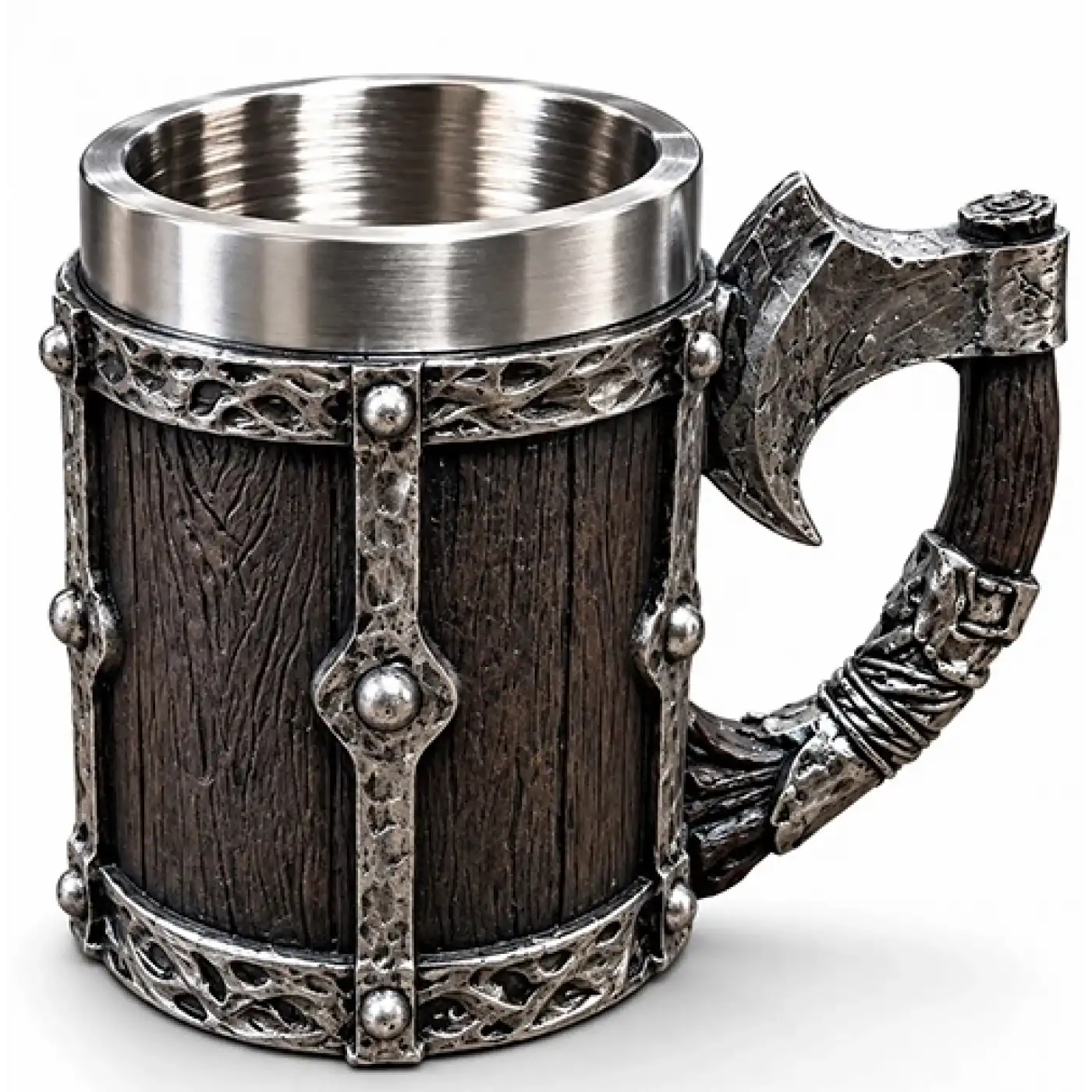 Viking Balta Kulplu 3d Paslanmaz Çelik Kupa Bardak Alk6263