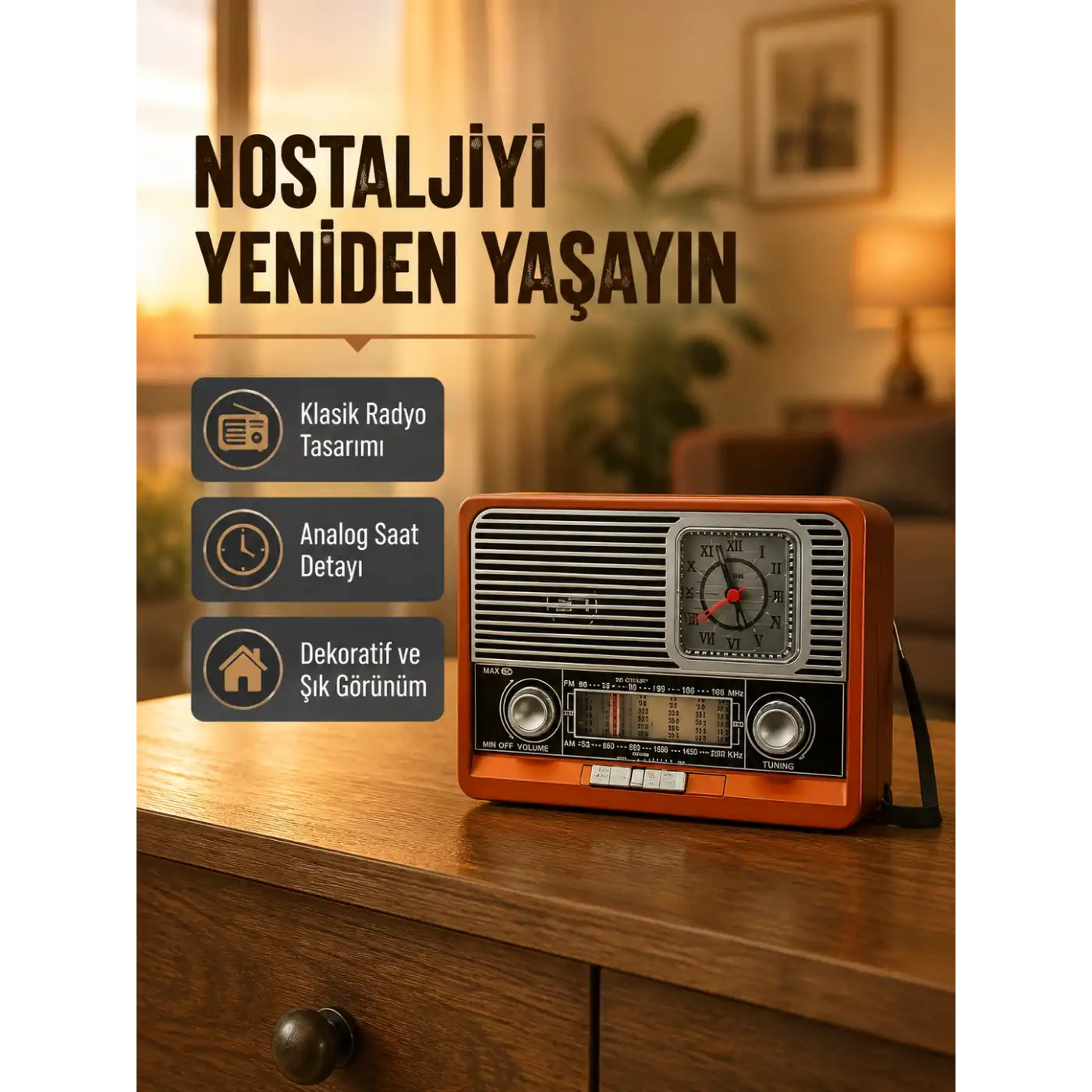 Vintage Radyo – Nostaljik Tasarım ve Modern Teknoloji Bir Arada