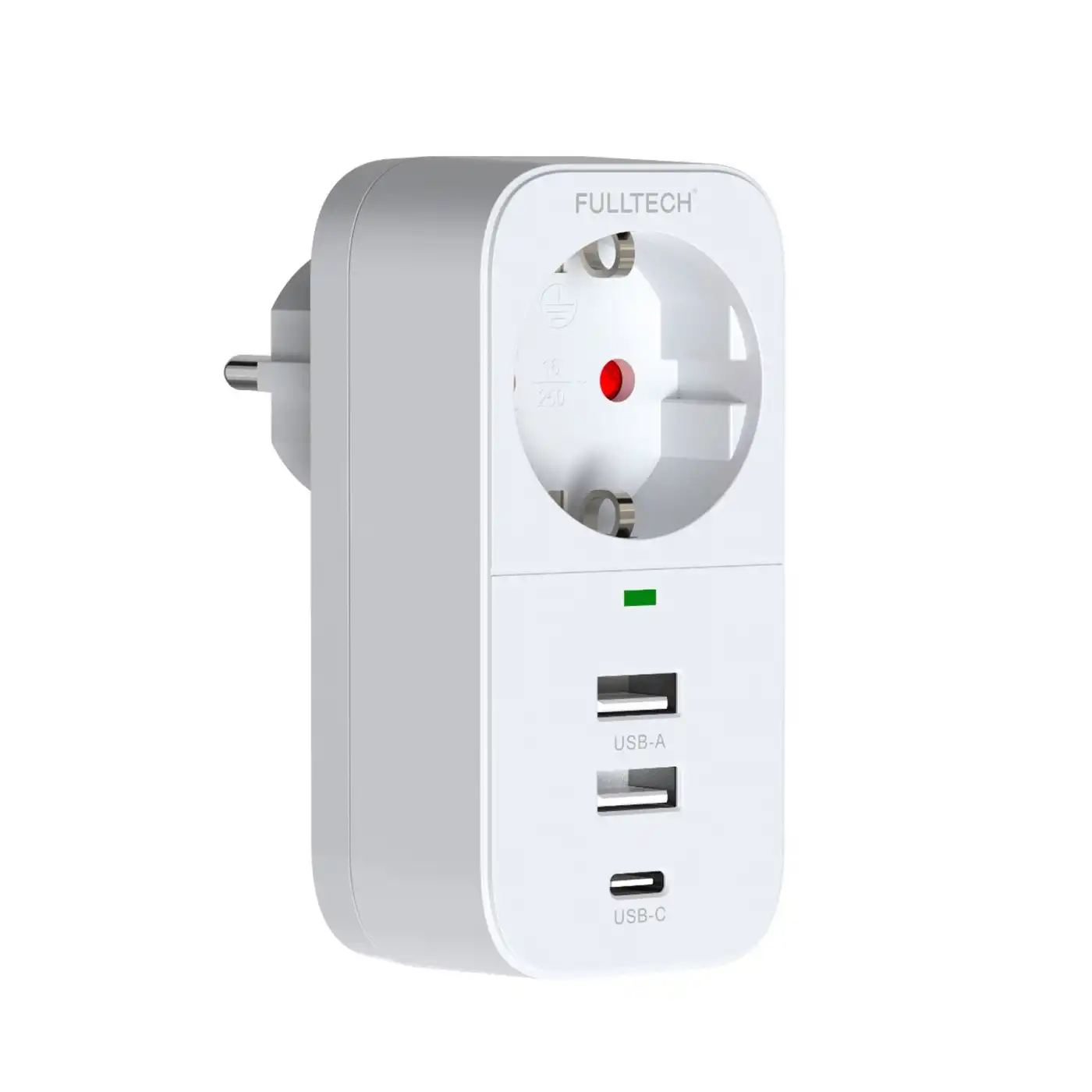 Vothoon 2.4a Çıkışlı 2xusb 1xtype-c Tekli Priz Ftr-17