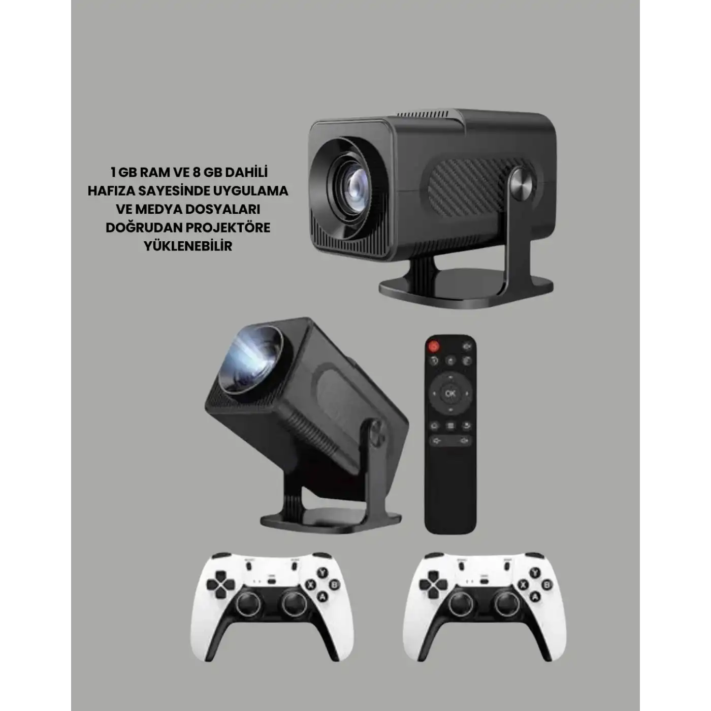 WiFi6 ve Bluetooth 5.4 Destekli LED Projektör - HCS350pro