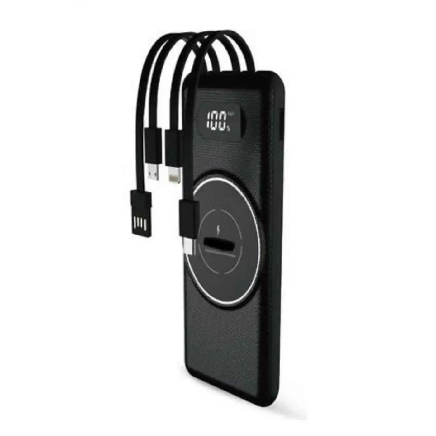 Wireless Powerbank 10000 Mah LED Ekranlı Dahili Kablolu Hızlı Şarj
