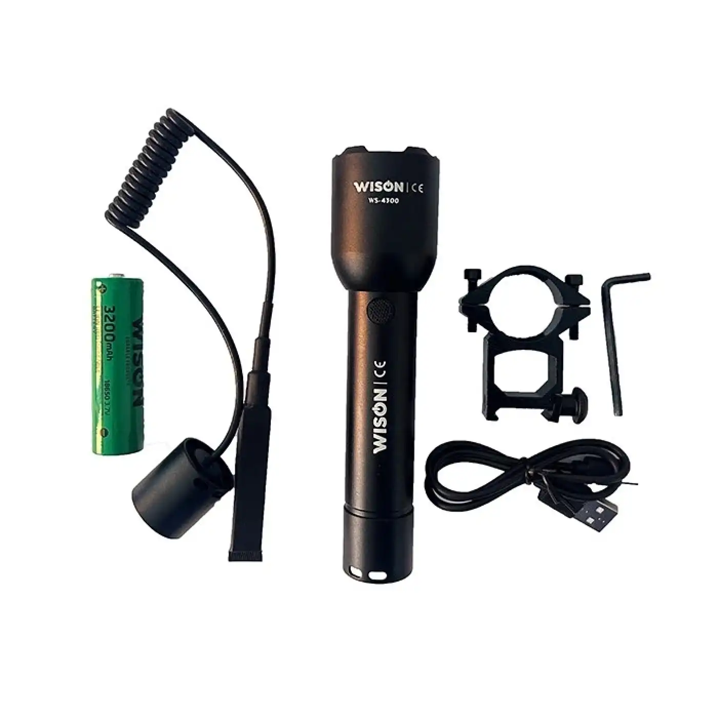 Wison Ws-4300 1200 Lümen  Atlı Şarjlı El Fener