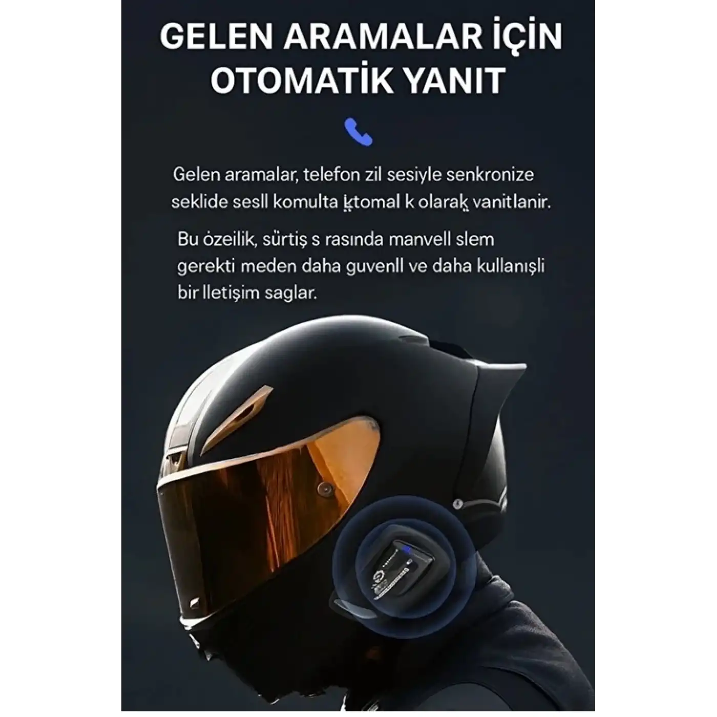 Y11 Bluetooth Kulaklık Mikrofonlu Motosiklet Kulaklığı İntercom Bt 5.3