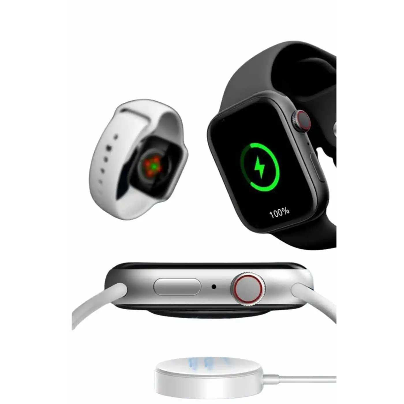 Yeni Model Akıllı Saat Dokunmatik Ekran Unisex Amoled Ekran 44 mm