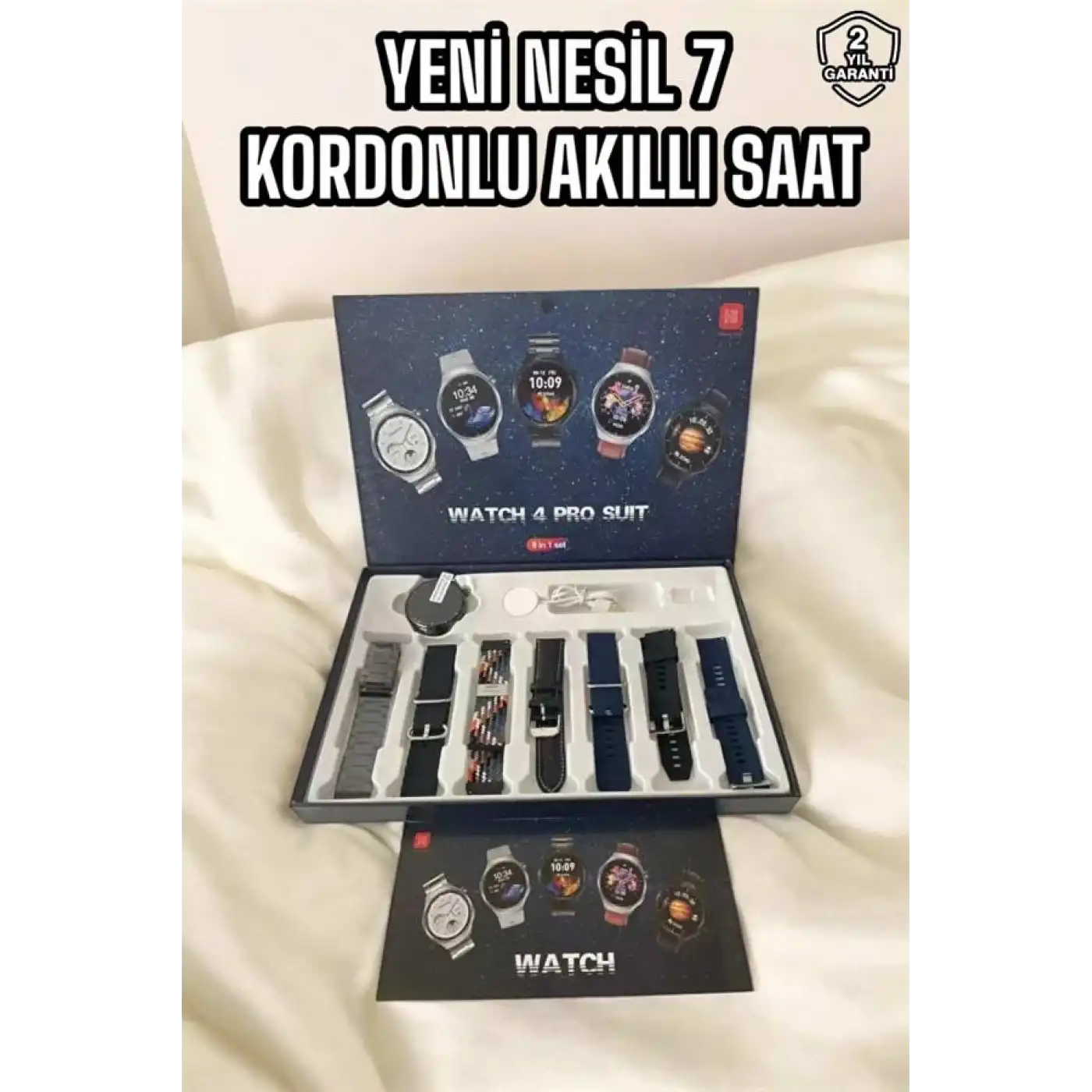 Yeni Nesil Akıllı Saat 2024 Model Uyku ve Sağlık Takibi Bluetooth Bağlantılı Yeni Nesil