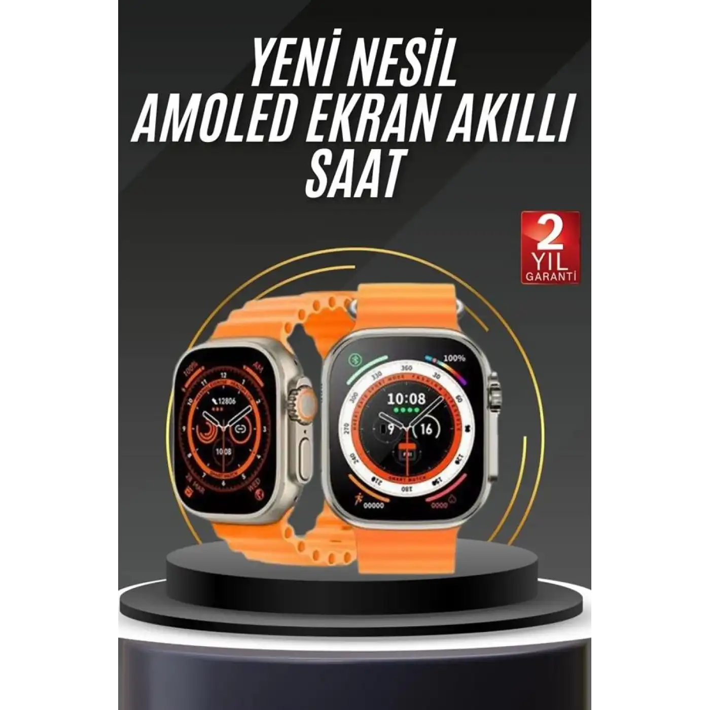 yeni nesil Akıllı Saat Android ve İOS Uyumlu 49 MM NFC Özelliği GPS Takibi