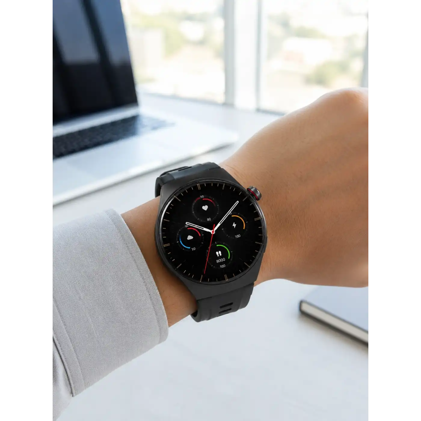 Yeni Nesil Akıllı Saat Bluetooth Görüşme, Sağlık Takibi, AMOLED Ekran ve 3 Kordon Seti