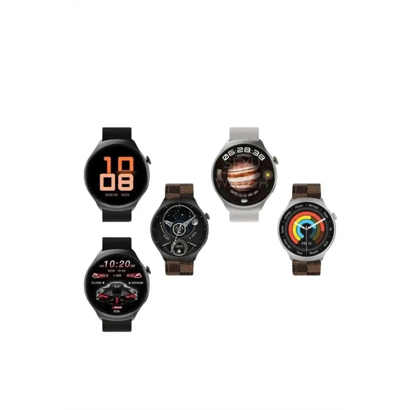 Yeni Nesil Akıllı Saat Çağrı Cevaplayabilen Plastik 47 Mm Uyumlu Kordon