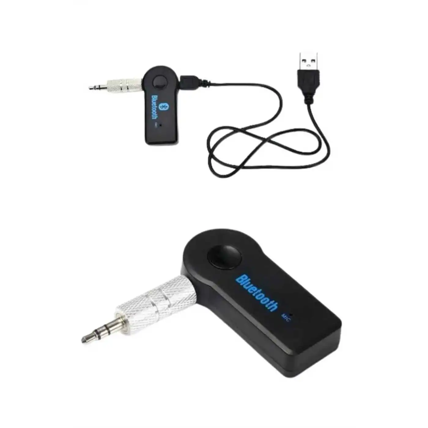 Yeni Nesil Bluetooth Aux Araç Kiti Siyah TV Tablet Telefon Araç Araba