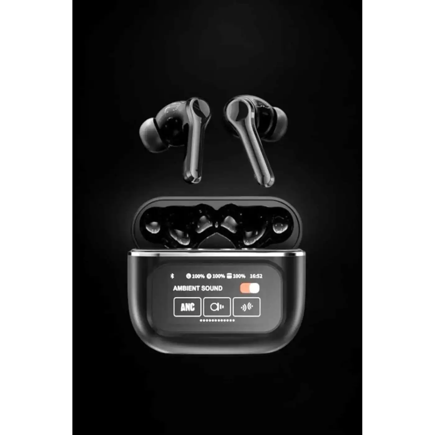 Yeni Nesil Bluetooth Kulaklık Ekranlı Yüksek Ses Kaliteli Uzun Şarj Süreli
