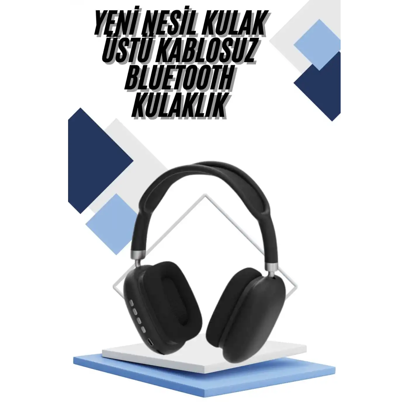 Yeni Nesil Bluetooth Kulaklık Kulak Üstü ANC Özelliği Yüksek Ses Kaliteli