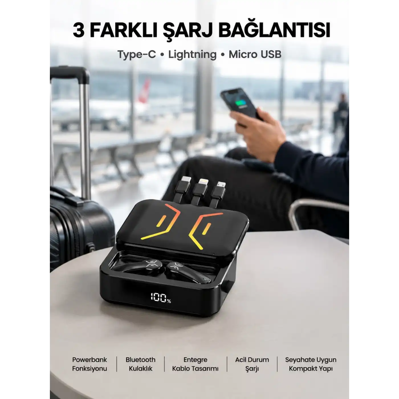 Yeni Nesil Çoklu Bağlantı Kurulabilen Bluetooth Kulaklık Yüksek Ses Kaliteli Yeni Nesil