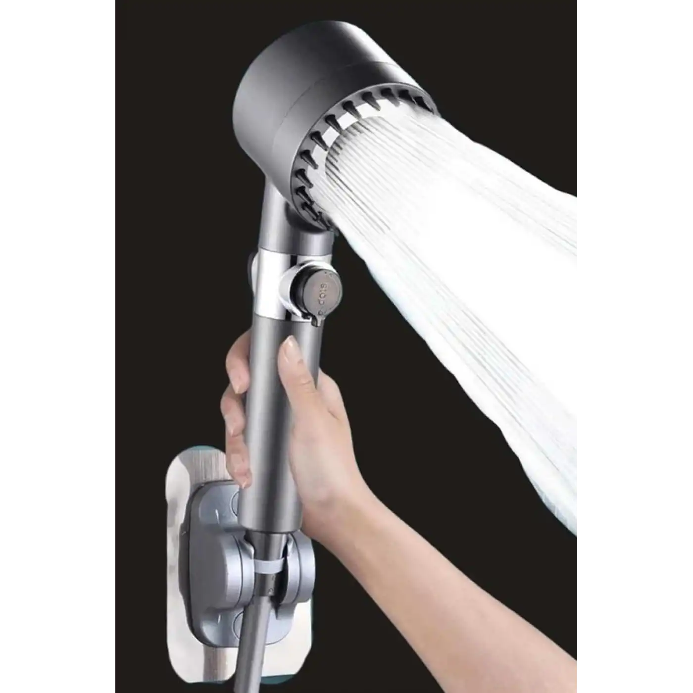 Yeni Nesil Duş Başlığı Paslanmaz Çelik Masaj Etkili Ergonomik Tasarım Su Basınçlı