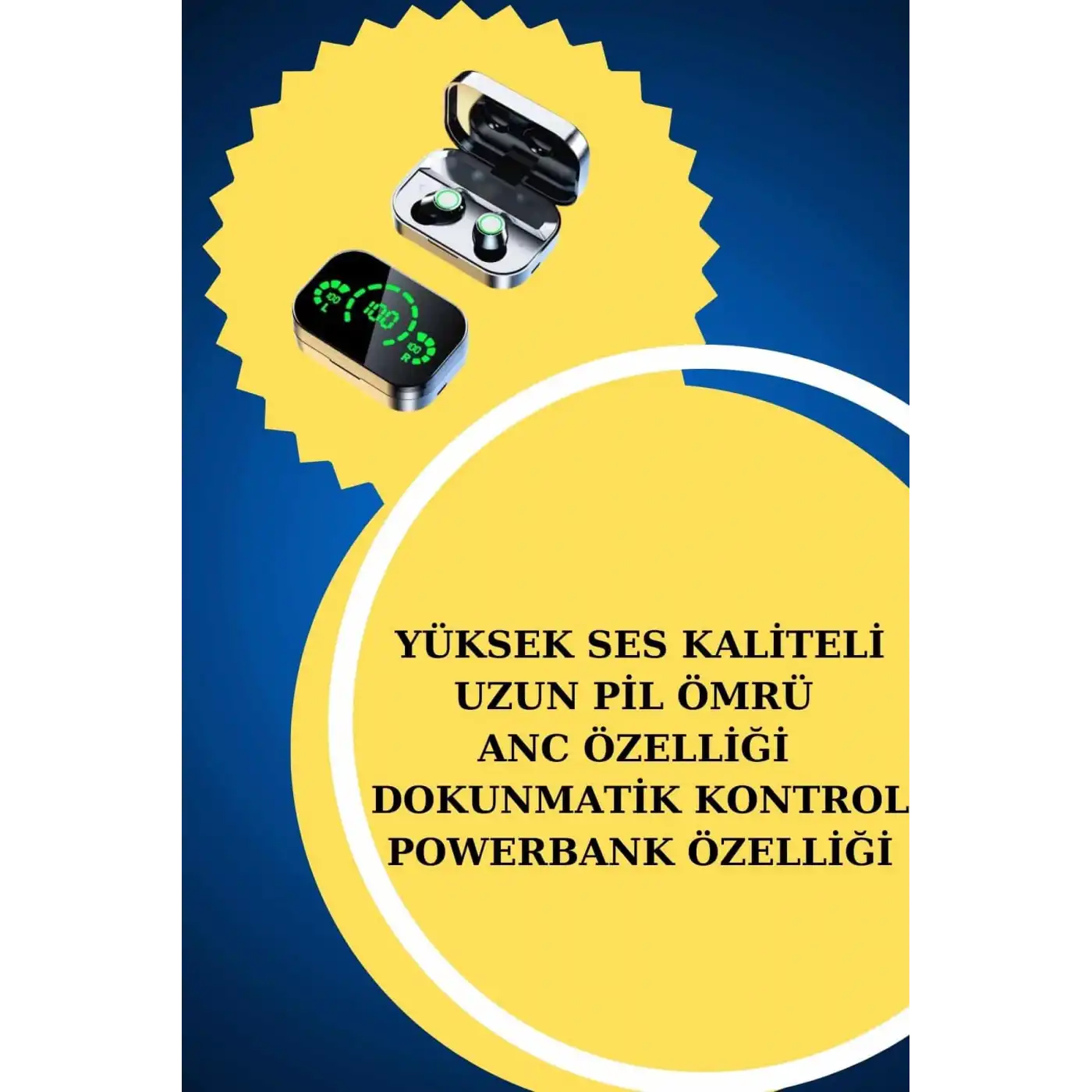 Yeni Nesil Kaliteli Akıllı Saat ve Kablosuz Bluetooth Kulaklık Yüksek Ses Kaliteli
