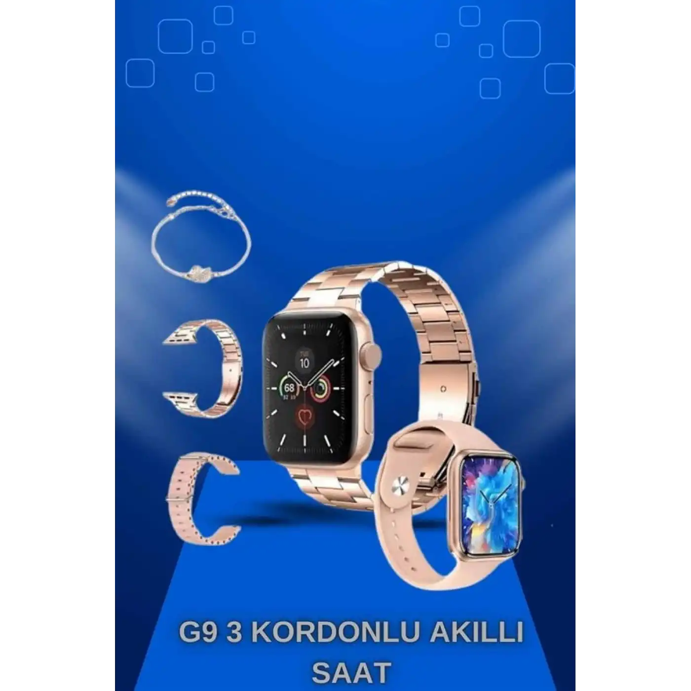 Yeni Nesil Kaliteli Akıllı Saat ve Kablosuz Bluetooth Kulaklık Yüksek Ses Kaliteli Yeni Nesil