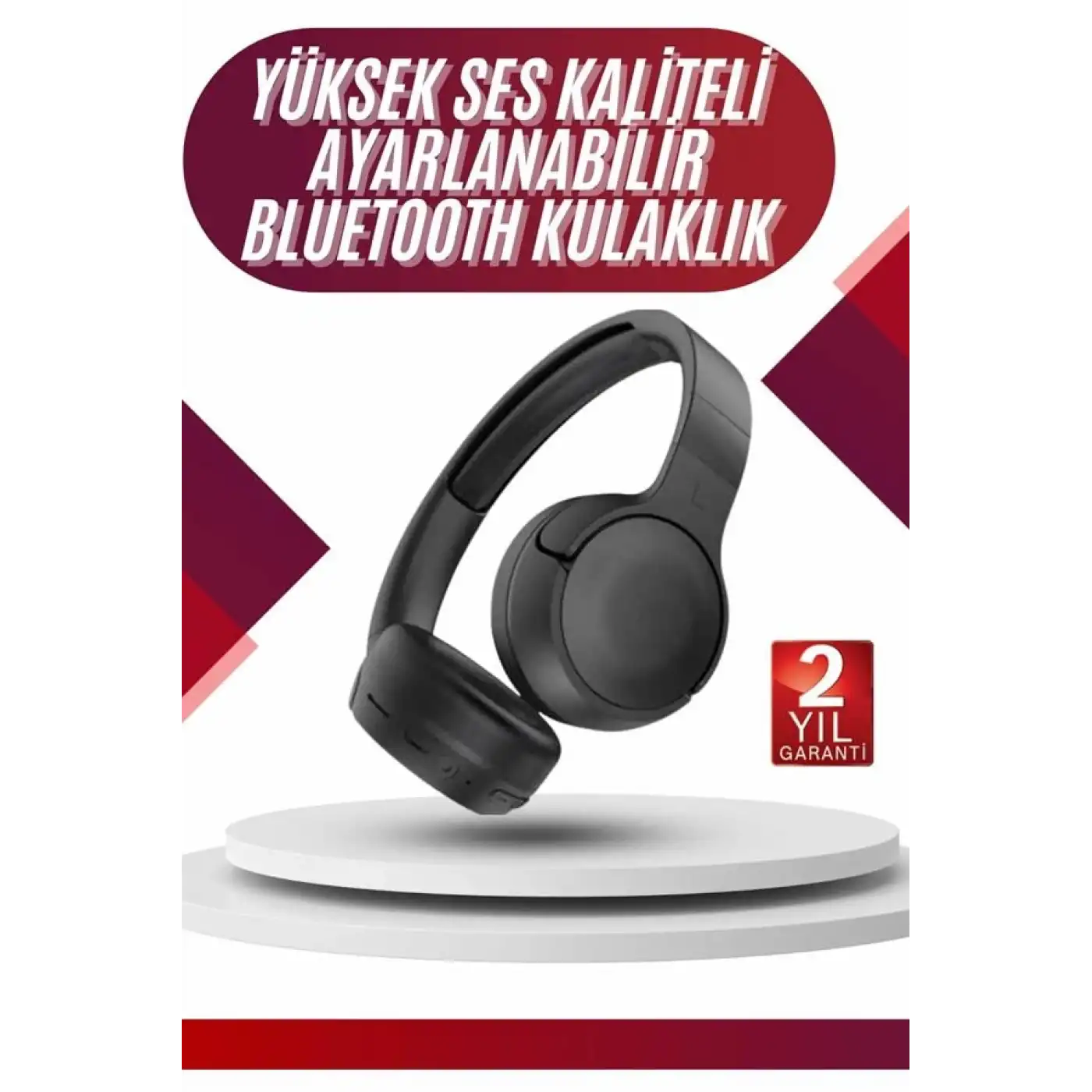 Yeni Nesil Kulak Üstü Bluetooth Kulaklık Type-C Girişli Yüksek Ses Kaliteli