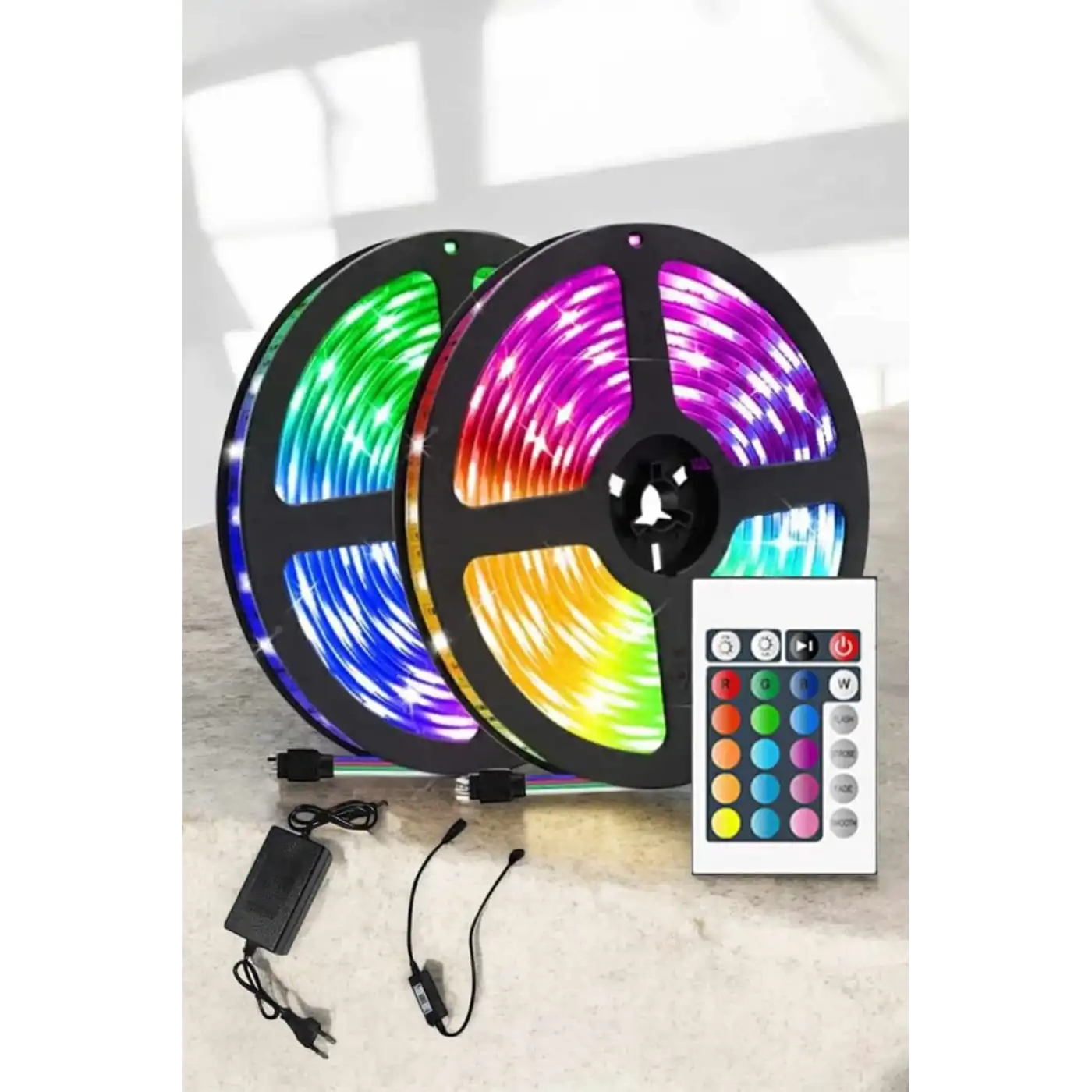 Yeni Nesil RGB Işıklı 10Metre Şerit LED Kumandalı Kullanım