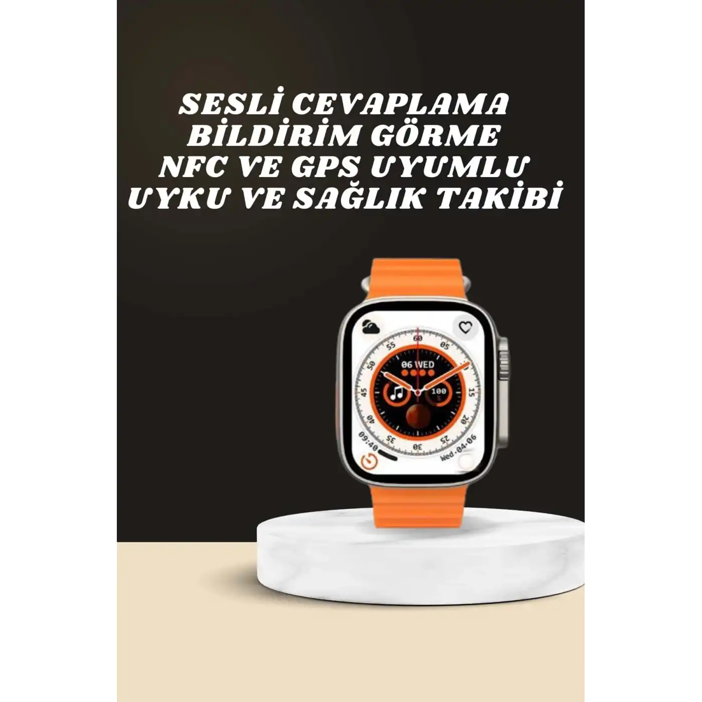 Yeni Nesil Ultra Akıllı Saat Adımsayar Uyku Takibi Nabız Sensörü