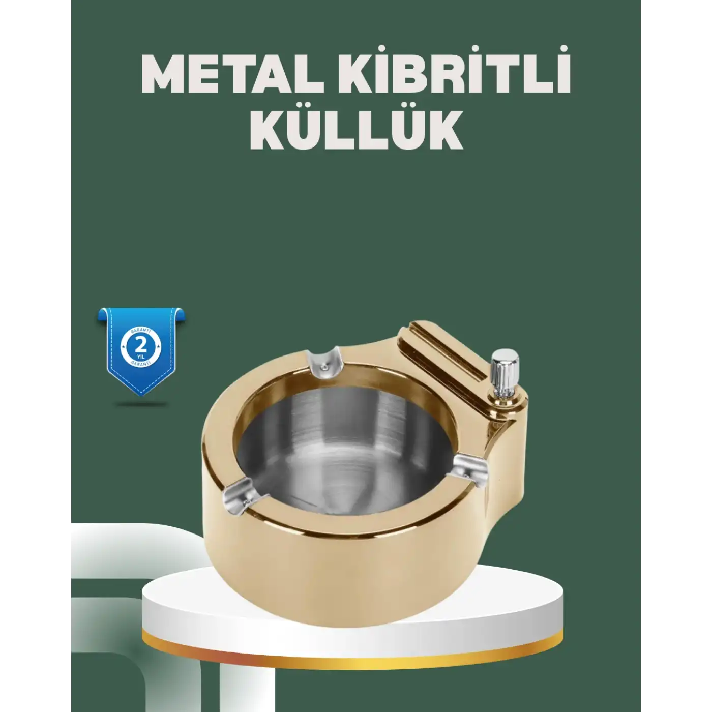 Yeniden Doldurulabilir Çakmaklı Küllük Dayanıklı Yapı