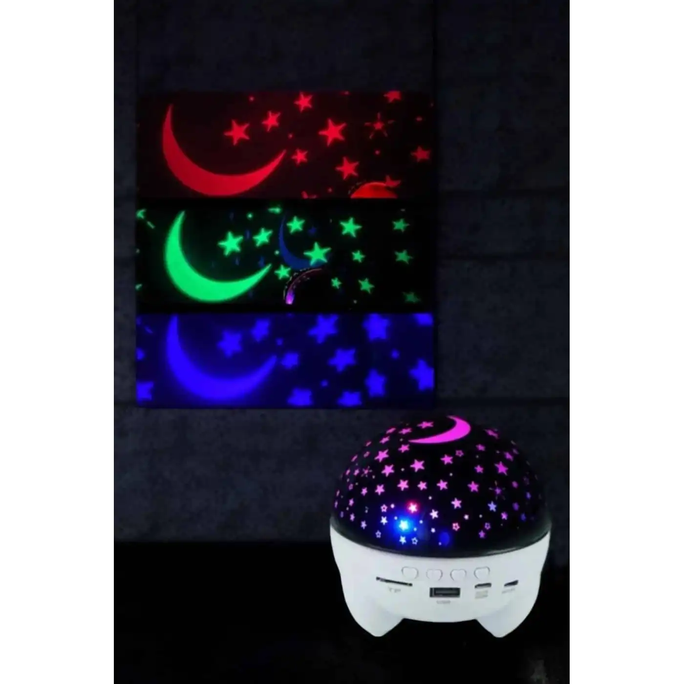 Yıldız Yansıtmalı Projeksiyon Gece Lambası Şarjlı Taşınabilir