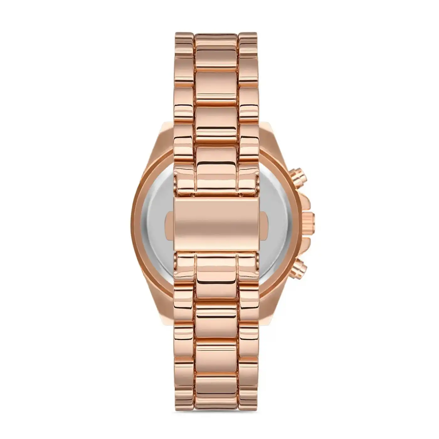 Zarif ve Şık Özel Tasarım Roma Rakam Detaylı  Metal Bayan Kol Saati (rose)