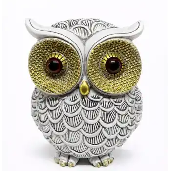 10x7 cm Polyester Baykuş Figürü