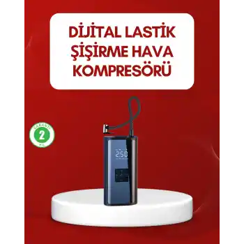 12V Uyumlu Çok İşlevli Akıllı Araç Lastik Pompası