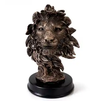 13x9 cm Polyester Aslan Büstü