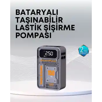 150 PSI Kablosuz Dijital Ekranlı Taşınabilir Araç Lastik Pompası