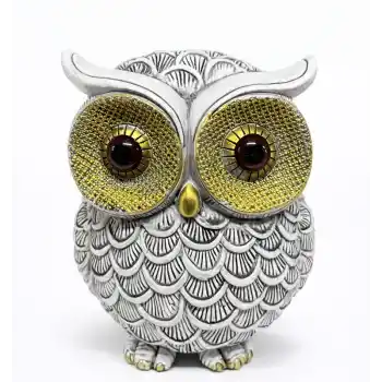 19x16 cm Polyester Baykuş Figürü