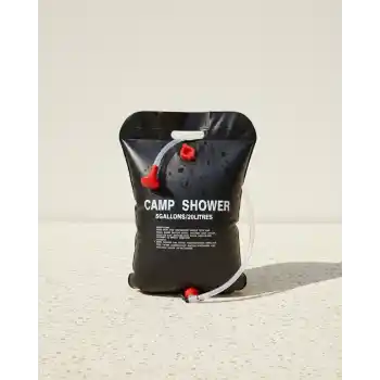 20 Litre Güneş Enerjili Kamp Duşu PVC Dayanıklı Taşınabilir Duş Torbası