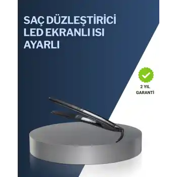 2025 Yeni Seri Dijital Ekranlı Isı Ayarlı Saç Düzleştirici Titanyum Kaplama A Kalite
