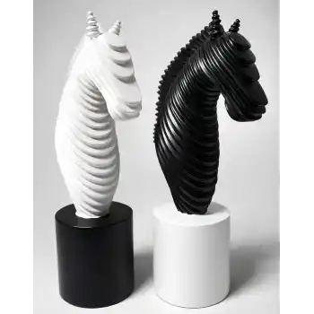 25x14 cm Özel Tasarım Polyester At Büstü