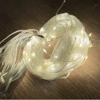 3x3 Perde 240 LED Sarı Işık - 8 Fonksiyonlu