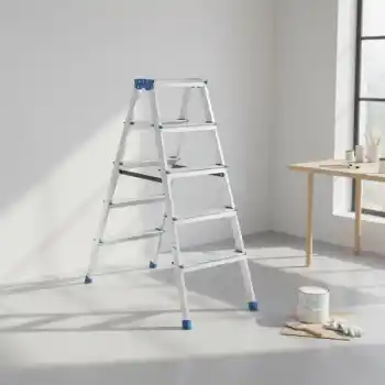 5+5 Çift Basamaklı Alüminyum Metal Merdiven