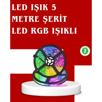 5 Metre Kumandalı RGB Şerit LED Aydınlatma