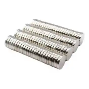 50 Adet 10x2mm Yuvarlak Neodyum Mıknatıs Güçlü Magnet Nikel Kaplamalı